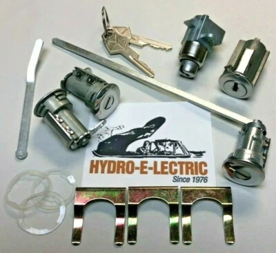 1969 Dart & Valiant Ignition/Door/Trunk/GloveBox Lock Set- 1 key system- OE keys - Image 1 of 4