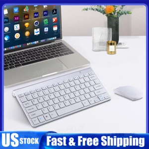 Wireless Mini Keyboard And Mouse Set for Desktop PC Laptop w/USB Receiver 2.4G  - Picture 1 of 11