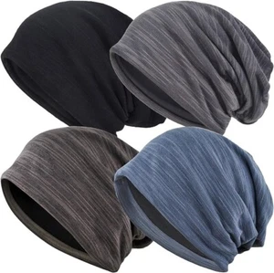 4 PCS EINSKEY Slouchy Beanie Hat, Fashion Oversize Large Baggy Skull Cap - Picture 1 of 3