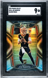 2020 Panini Select #246 Joe Burrow Silver Prizm SGC 9 - Picture 1 of 2