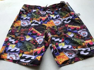 NWT Boy's Billabong Laybacks Swim Trunks Board Shorts Graphic Print Large - Picture 1 of 5