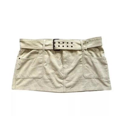 Minifalda Abercrombie & Fitch Pana Cinturón Tostada Y2K Talla XXL NUEVA CON ETIQUETAS Foto 1 de 4