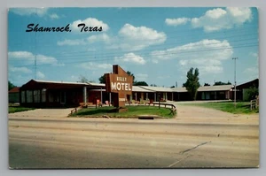 Postal Texas Shamrock Kelly Motel Route 66 Mr. & Mrs. Tucker Propietarios Cromo - Imagen 1 de 2