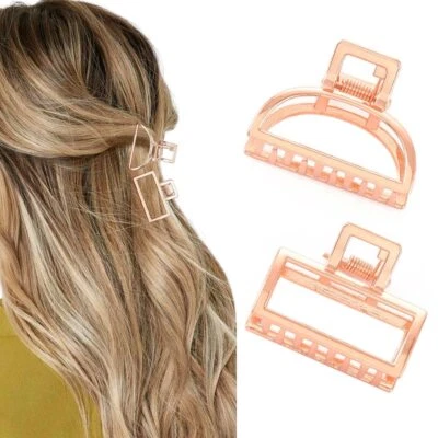 2 Piezas Pinzas para el Cabello Garra Mini Antideslizante Accesorios para el Cabello Fiesta Diaria para Mujeres Niña Foto 1 de 4