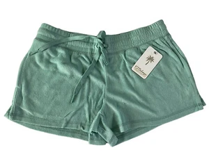 NWT PJ Salvage XXS Seafoam Green Beach Bound Pool Terry Cloth Shorts #PQ12 - Picture 1 of 9