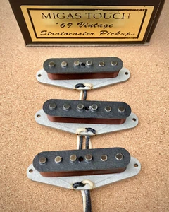 Vintage '69 Fender Stratocaster Hand Wound Pickups by Migas Touch Lacquer Potted - Picture 1 of 5