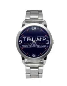 Unit(1) Armbanduhr Donald TRUMP Armbanduhr 2020 F*ck Your Feelings PhraseQuartz - Bild 1 von 2