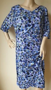 Women's dress new LOGOS brand Australia sizes 12 ITY(stretchy) ruched faux wrap - Picture 1 of 7