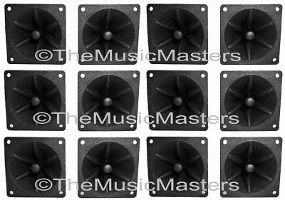 VITAL WAVE TECHNOLOGY 12X Flush Mount 3.25" inch Square Super Horn Tweeter Speakers Car Home Pro Audio