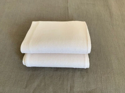 2 Torchons anciens, damassés, tissage atrisanal, lin, granité, linge ancien - Photo 1/4