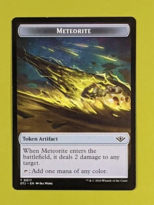 Meteorite Token x1 Outlaws of Thunder Junction 1x MTG Magic the Gathering - Picture 1 of 1