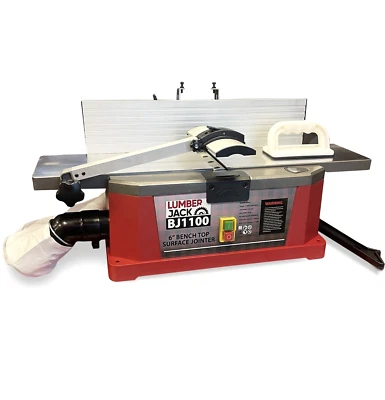 Planer Jointer 6" Bench Top 1100W Fence 45–90° Dust Bag Aluminium Table 240V - Image 1 of 4