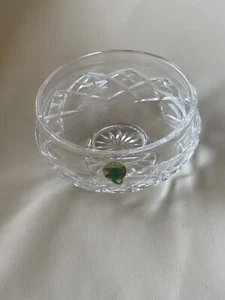 WATERFORD Crystal “COMERAGH” Round Footed 5” Diameter Bowl SIGNED - Picture 1 of 2