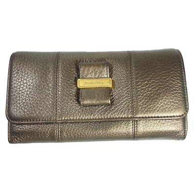 See By Chloe Oro Doble Cartera Larga Cuero Bronce Oro - Imagen 1 de 4
