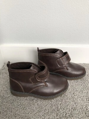 New Okie Dokie Chukka Boots Brown occasion  Dress Shoes Child Toddler Size 9 - Image 1 of 4