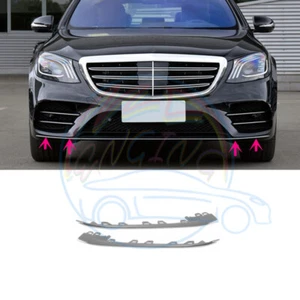 2PCS Chrome Front Bumper Molding Trims For Mercedes W222 S-Class 4Matic 2018-20 - Picture 1 of 10