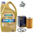 Motoröl Set 5W-30 5 Liter + Ölfilter SH 4049 P + schraube für VW Tiguan 2.0 TDI 