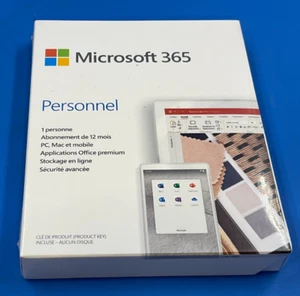 Microsoft Office 365 Personal French QQ2-01035 ✅❤️️✅❤️️ BRAND NEW! - Picture 1 of 2