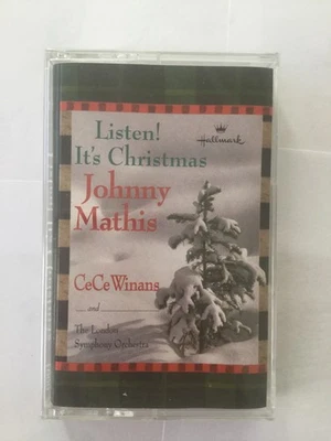 JOHNNY MATHIS - LISTEN! IT'S CHRISTMAS (Cassette, 1999, Halmark) SEALED NEW - Image 1 of 4