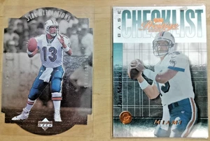 MIAMI DOLPHINS-DAN MARINO-2 CARD LOT-1997,2000 UPPER DECK & PLAYOFF PRESTIGE NFL - Picture 1 of 8