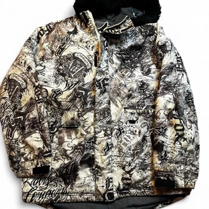 Chaqueta Abrigo Estampado Fox Racing THERMOLITE Con Capucha Larga Graffiti M LEER - Imagen 1 de 5
