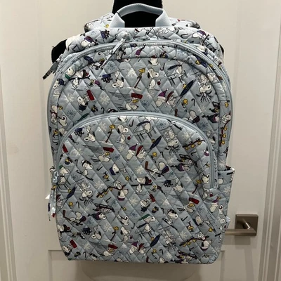 Vera Bradley Limited Edition Peanuts Ski Jump Snoopy Essential Lg Backpack NWT - Image 1 of 4