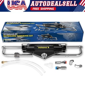 Front Mount Hydraulic Outboard Steering Cylinder Kit HC4645-3 for Seastar 150HP - Bild 1 von 14