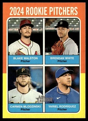 2024 Topps Heritage High Number 2024 Rookie Pitchers (Blake Walston / Brendan - Image 1 of 2