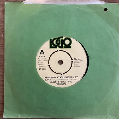 ALBERTO Y LOST PARANOIAS - HEADS DOWN NO NONSENSE MINDLESS BOOGIE  - 1978 LOGIC - Image 1 of 2