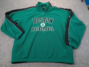 Boston Celtics Pullover Herren 2XL grün NBA Basketball Quarter Zip Fleece Adidas - Bild 1 von 8