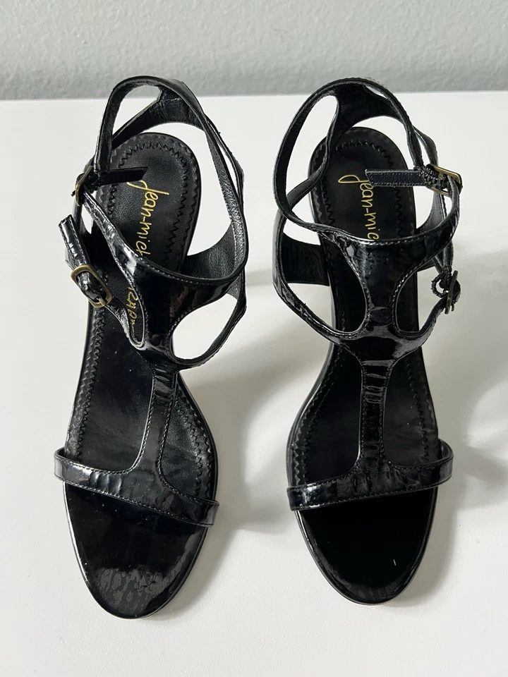 Jean-Michel Cazabat Mujer Negro Correa Tacones 37.5 EE. UU. 7 Foto 1 de 4