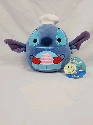 Squishmallows 7" Disney Stitch Baker with Cake Bent Tag - Image 1 of 4