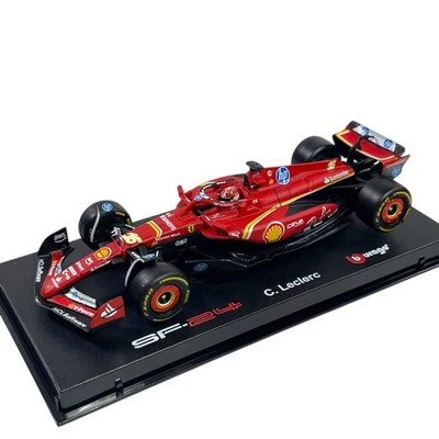 FERRARI LECLERC MONACO 2024 SF-24 Vincitore GP F1 Modello Auto 1/43 Bburago - Immagine 1 di 4