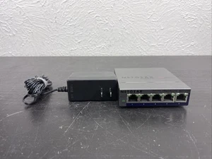 NETGEAR GS105E ProSafe Plus 5-Port Gigabit Switch With Power Adapter GS105E - Picture 1 of 7