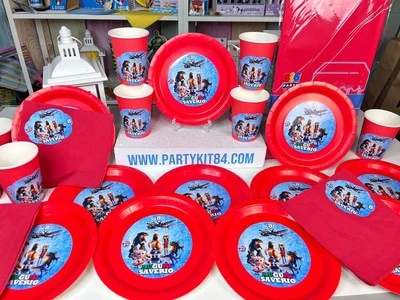 Kit 37 Pz BRAINROT Addobbi Festa Piatti Bicchieri Tovaglia Personalizzato - Immagine 1 di 4