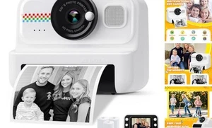 Kids Instant Print Camera, 1080P HD Kids Camera Instant Print with 3 Rolls - Picture 1 of 7