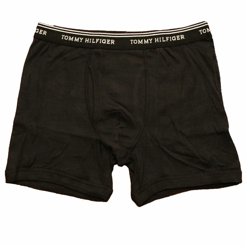 Cueca boxer masculina Tommy Hilfiger pacote com 1 logotipo cintura algodão pequena - Imagem 1 de 1