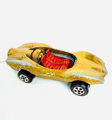 1969 Redline Johnny Lightning Custom Turbine Topper USA Gold with Red Interior - Image 1 of 4