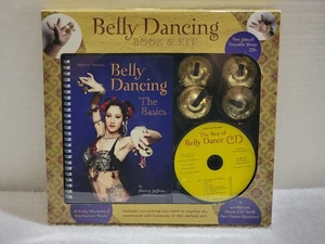 NEW BELLY DANCING KIT WITH 40 MIN MUSIC CD, BOOK & 2 SETS OF BRASS ZILLS - Picture 1 of 5