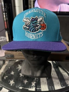 Gorra Mitchell And Ness Hardwood Classics NBA Charlotte Hornets Snapback - Imagen 1 de 5