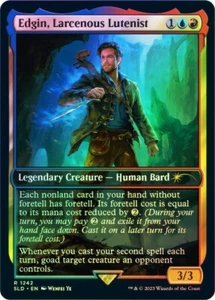 Edgin, Larcenous Lutenist Foil D&D Secret Lair NM MTG - Picture 1 of 1