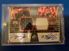 2004-05 UD SP MICHAEL JORDAN LEBRON JAMES Auto Game Used Auto 3/15  Authentic