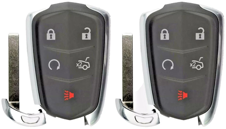 2 para Select Cadillac ATS CTS CT6 XTS 5 botones Smart Prox mando a distancia llavero HYQ2EB Foto 1 de 4
