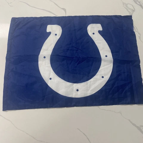 Indianapolis Colts Flag Horseshoe NFL 24 x 18 Inch Promo Lucas Oil Stadium Cover