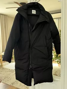 Zara Men’s Black Puffer Coat - Size S - Excellent Condition - Picture 1 of 7