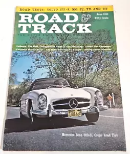 Revista Road And Track 1961 junio Mercedes Benz 300-SL cupé vintage automotriz - Imagen 1 de 4