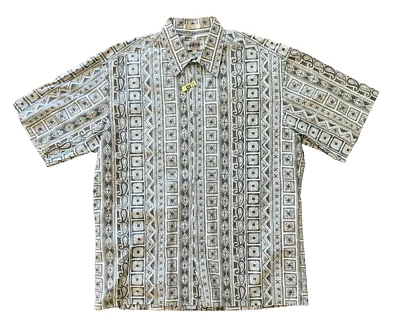 CAMPIA MODA Mens 100% Cotton Printed HAWAIIAN SHIRT size large - Image 1 of 3