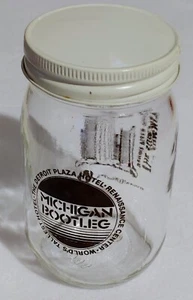 Vintage - Michigan Bootleg-Renaissance Center - klares Glasglas mit Deckel keine Späne/Risse - Bild 1 von 15