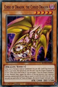 ROTD-EN002 CURSE OF DRAGON, THE CURSED DRAGON COMMON 1ST EDITION YuGiOh CARD - Picture 1 of 1