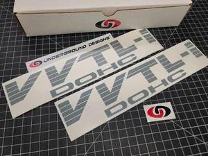 VVTL-i Decals Fat Blinds (2pk) Fender Racing Stickers 99+ Toyota Celica Corolla - Picture 1 of 15